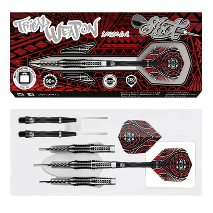 Shot Tribal Weapon Savage 22g Steel Tip Darts