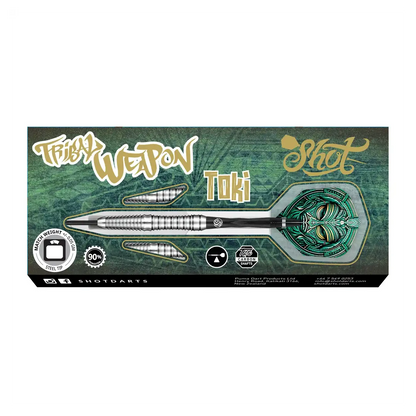 Shot Tribal Weapon Toki Steel Tip Dart Set 90% Tungsten Barrels