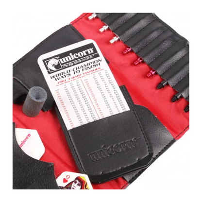 Unicorn Maestro Darts Wallet - Black/Red