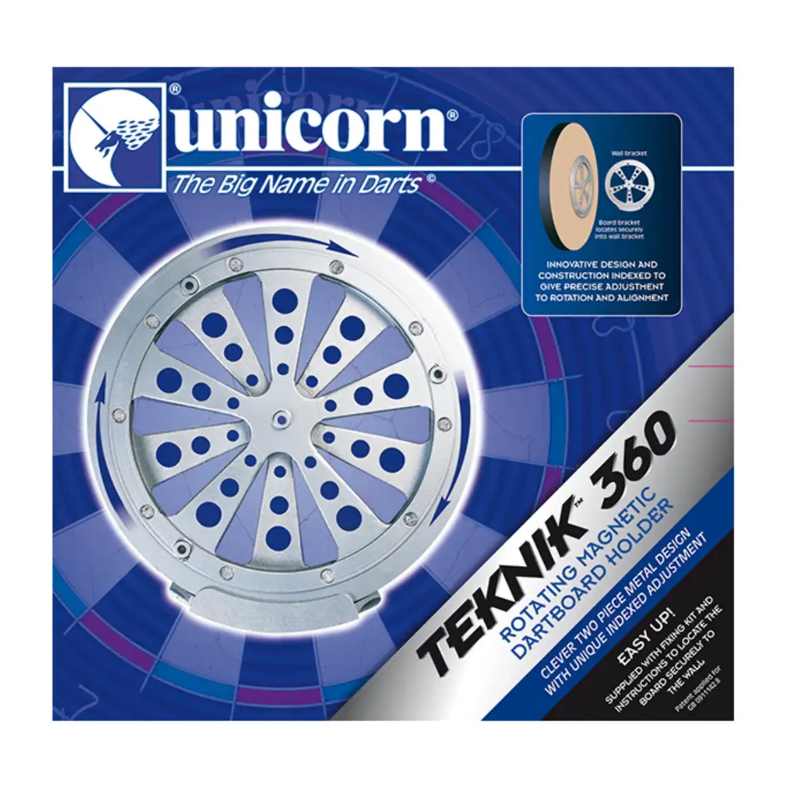 Unicorn Teknik 360 Rotating Magnetic Dartboard Holder