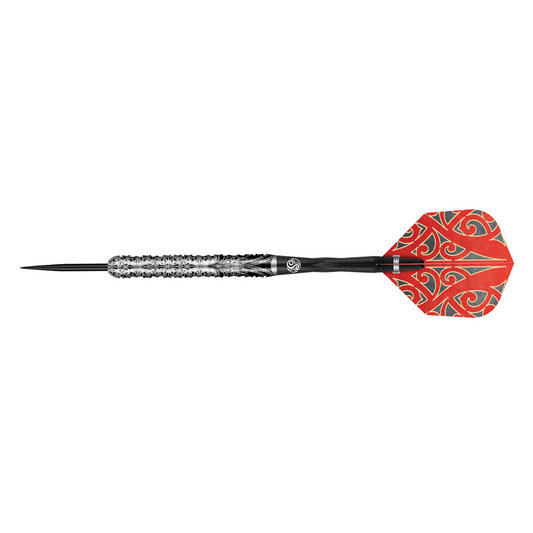 Shot Warrior Taiaha Steel Tip Dart Set - 90% Tungsten Barrels 