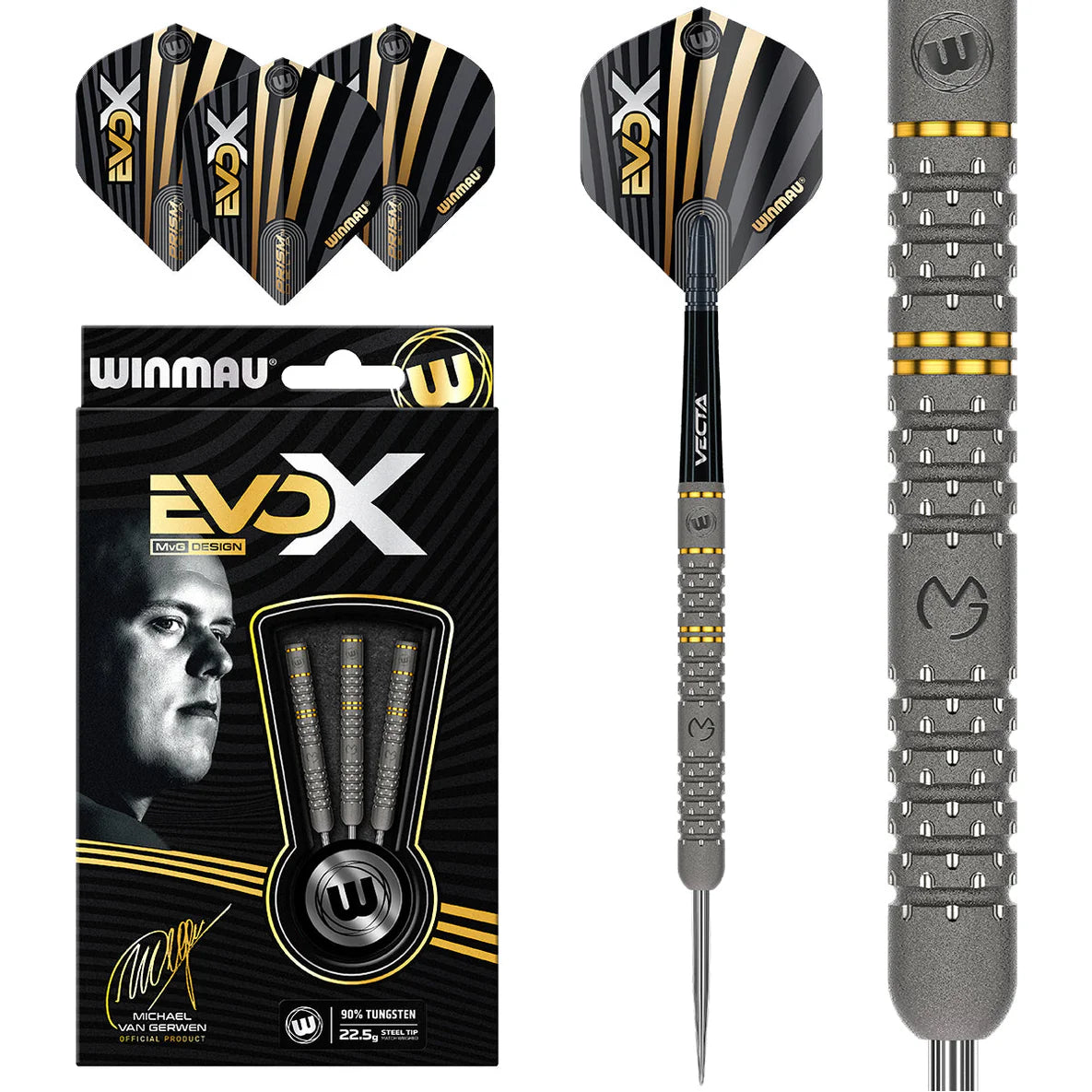 Michael Van Gerwen EvoX Darts Packaging