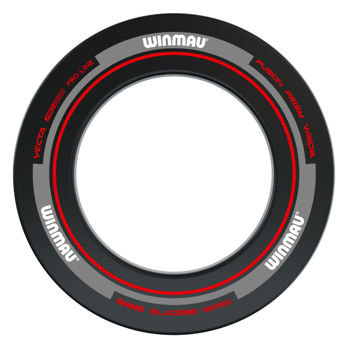 Winmau Advance Black/Red Dartboard Surround