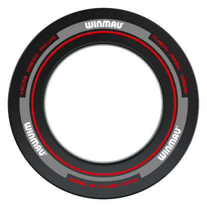 Winmau Advance Black/Red Dartboard Surround