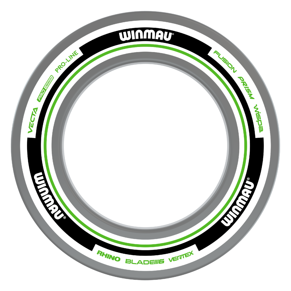 Winmau Advance White/Green Dartboard Surround