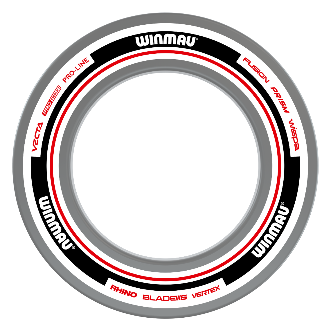 Winmau Advance White/Red Dartboard Surround