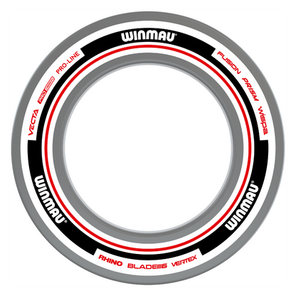 Winmau Advance White/Red Dartboard Surround