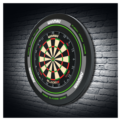 Winmau Advance Black/Green Dartboard Surround