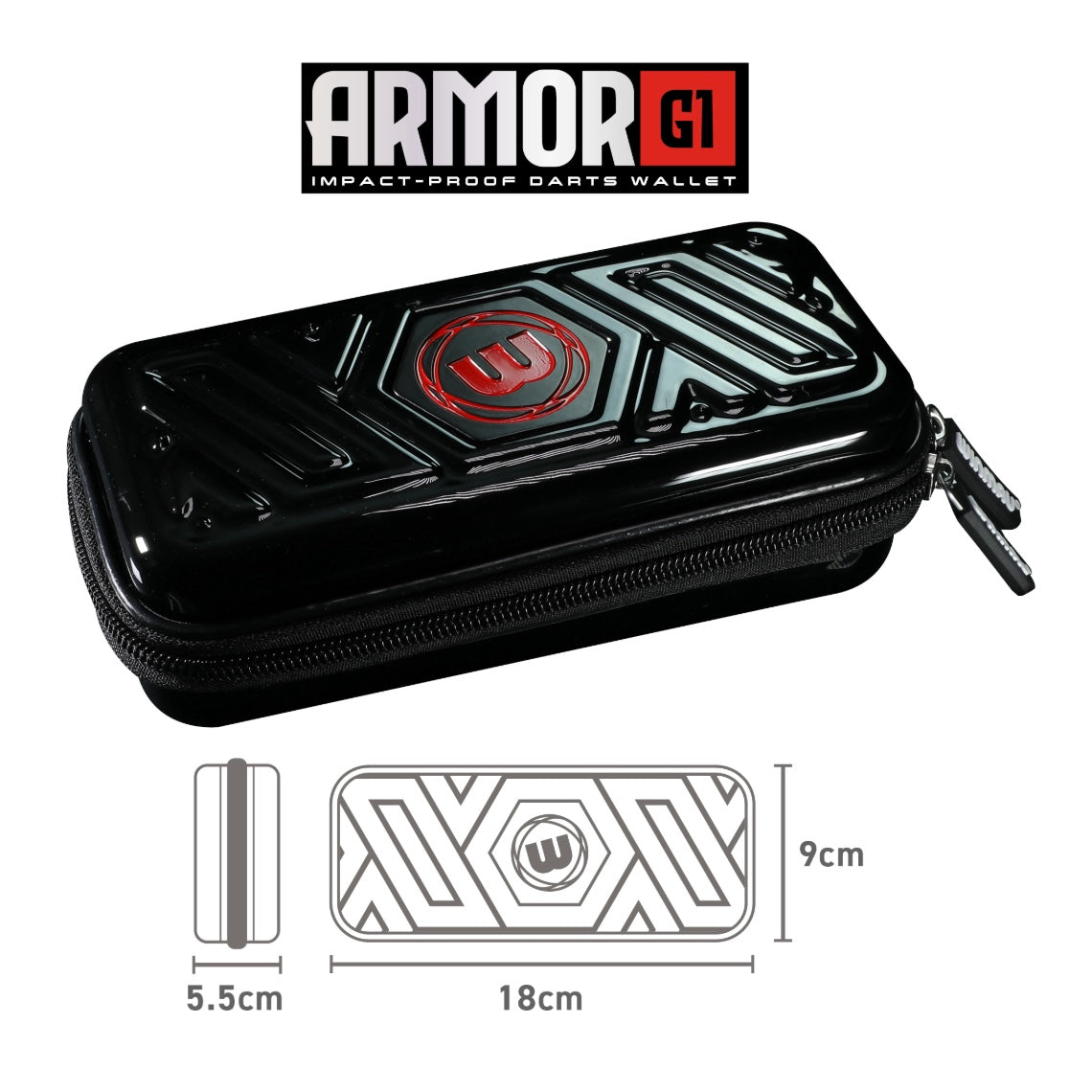 Winmau Armor G1 Dart Wallet - Black