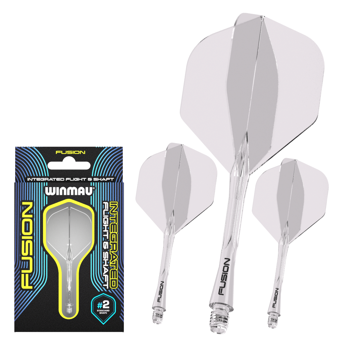 Winmau Fusion Flight & Shaft Medium #2 - Clear