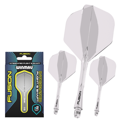 Winmau Fusion Flight & Shaft Medium #2 - Clear