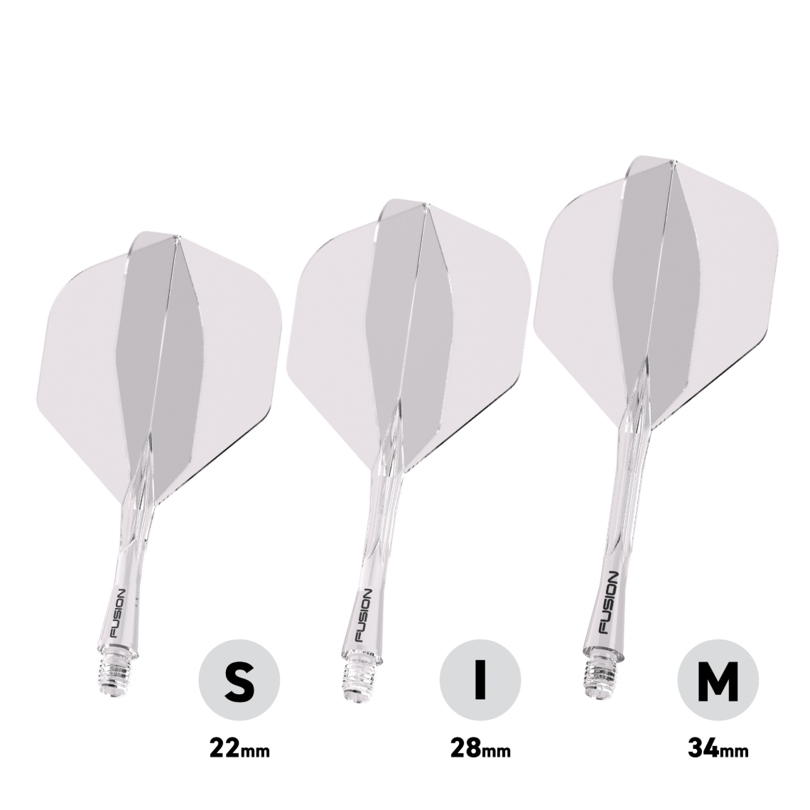 Winmau Fusion Flight & Shaft Medium #2 - Clear