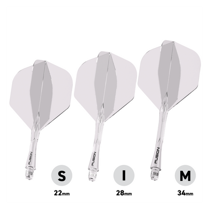 Winmau Fusion Flight & Shaft Medium #2 - Clear