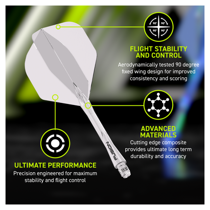 Winmau Fusion Flight & Shaft Medium #2 - Clear