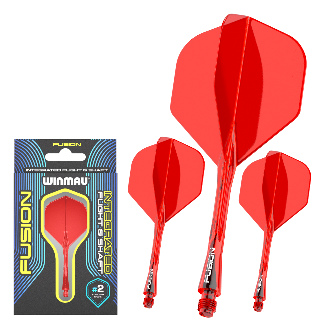 Winmau Fusion Flight & Shaft Medium #2 - Red