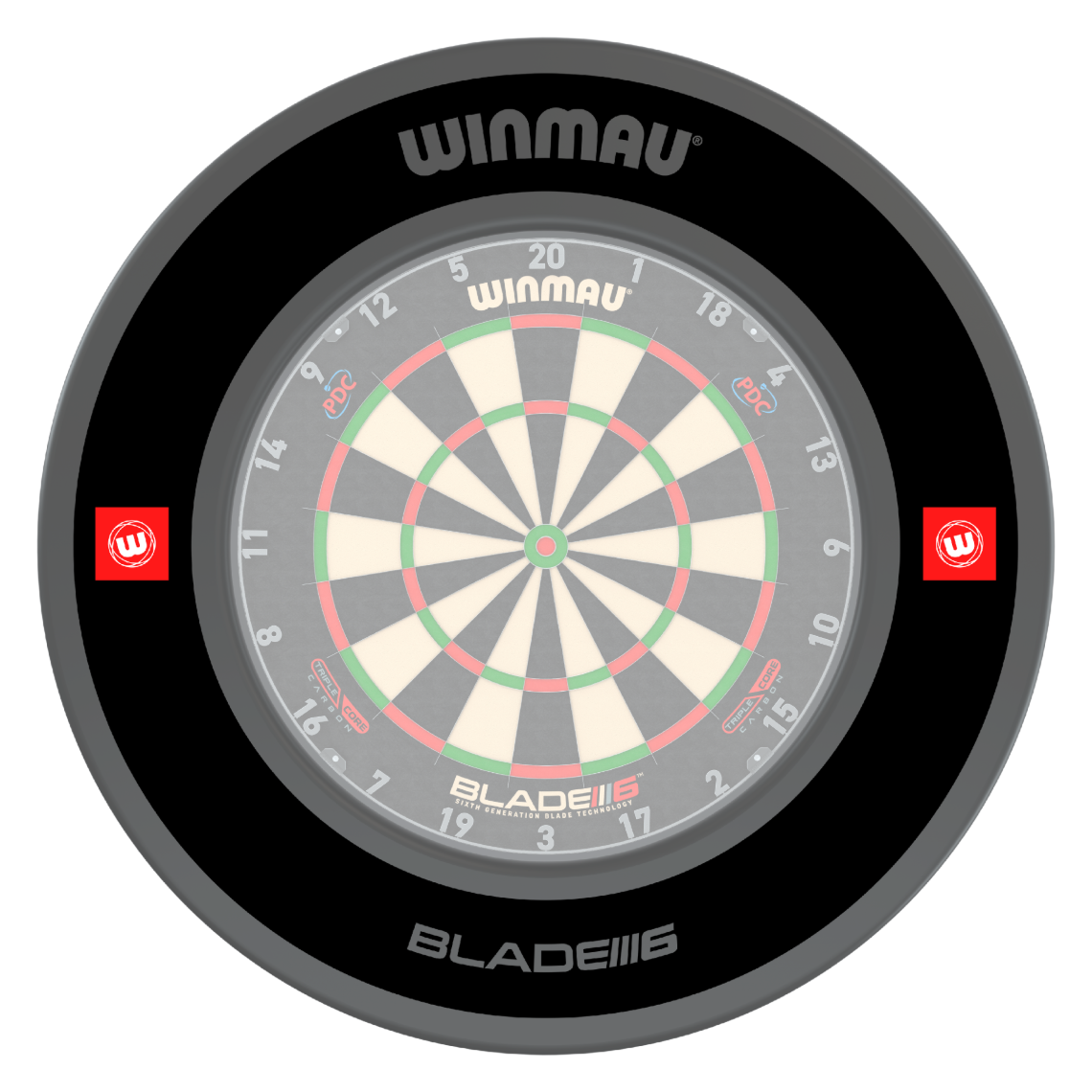 Winmau Pro-Line 1.0 Black Dartboard Surround