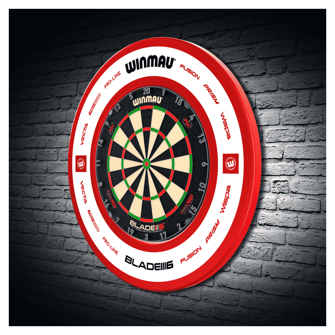 Winmau one-piece Dartboard surround (White) Plain Black WINMAU Professional Dart Board Surround one Piece Surround Made  in The UK : : Sports, Fitness \u0026 Outdoors