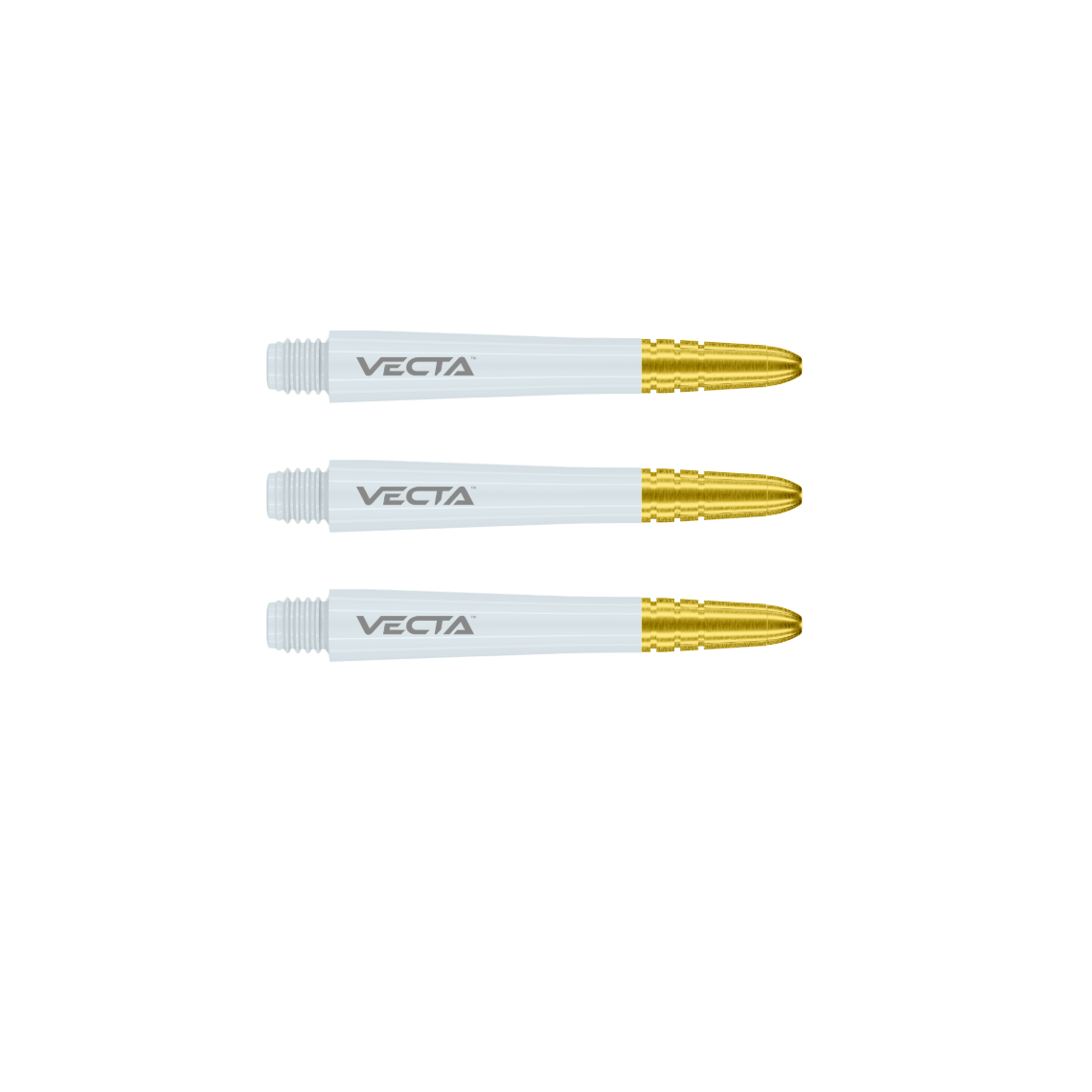 Winmau Vecta White/Gold Dart Shaft