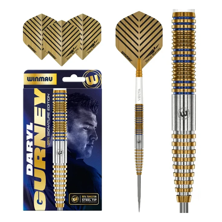 Winmau Daryl Gurney Signature Edition 95% Tungsten Steel Tip Darts 