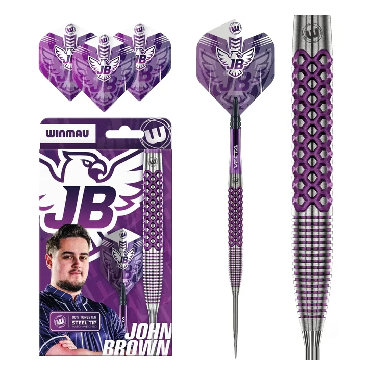 Winmau John Brown Signature Edition 90% Tungsten Steel Tip Darts