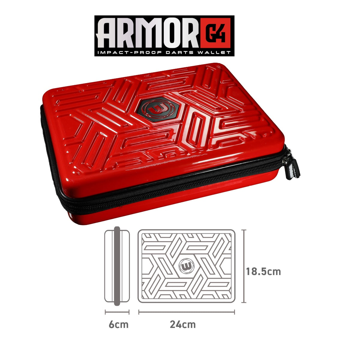 Winmau Armor G4 Dart Wallet - Red