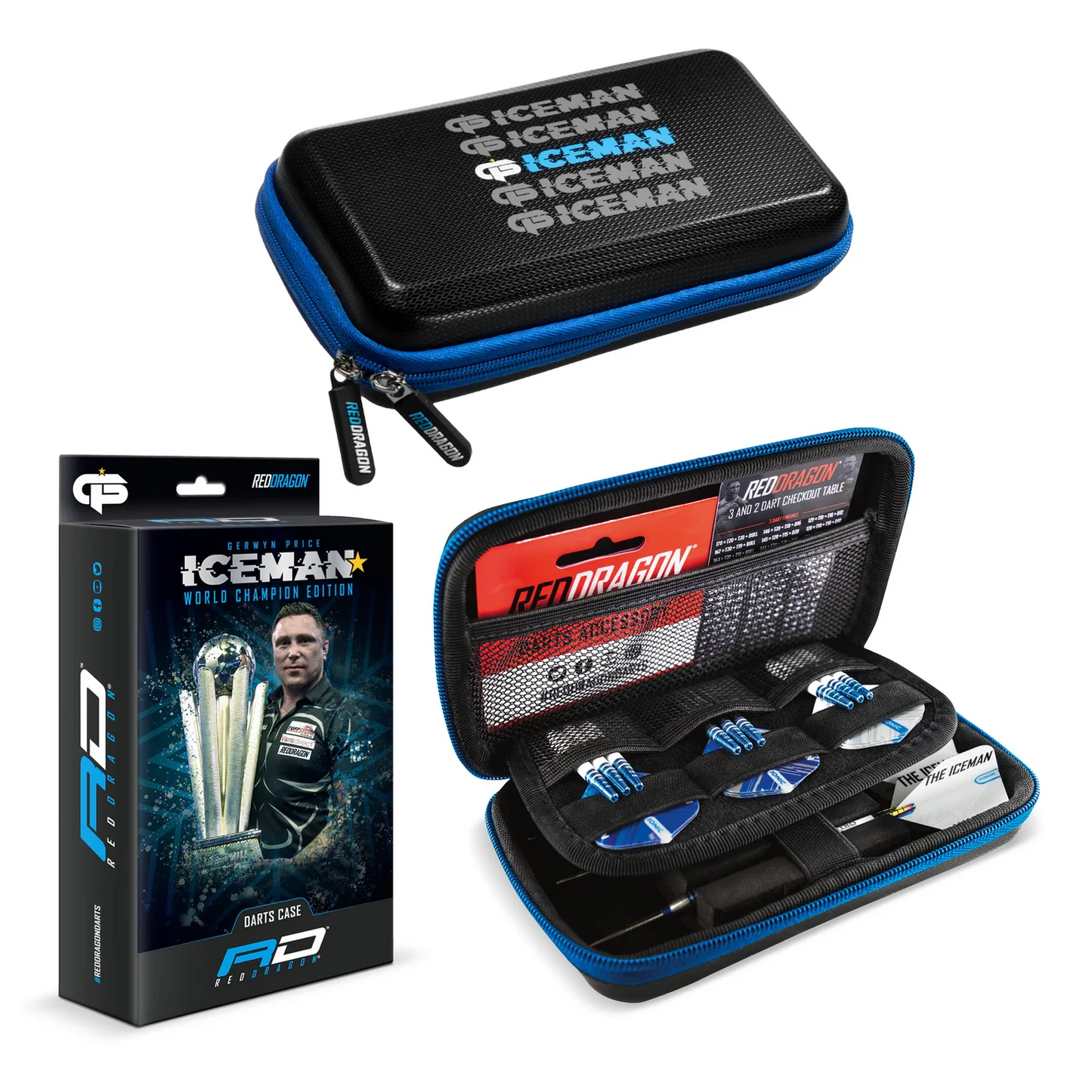 Red Dragon ICEMAN Darts Case WC Edition