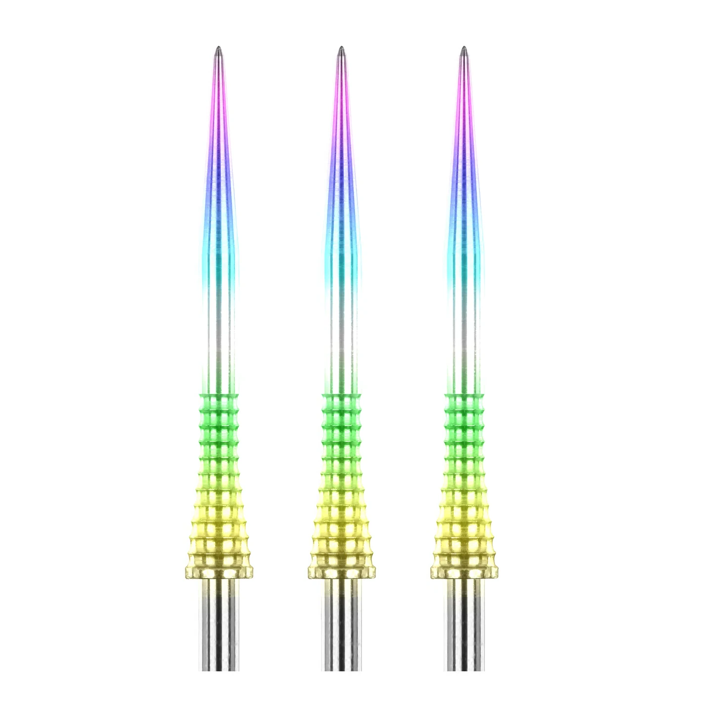 Red Dragon Raptor GT Rainbow Effect Gripped Specialist Dart Points - 35mm