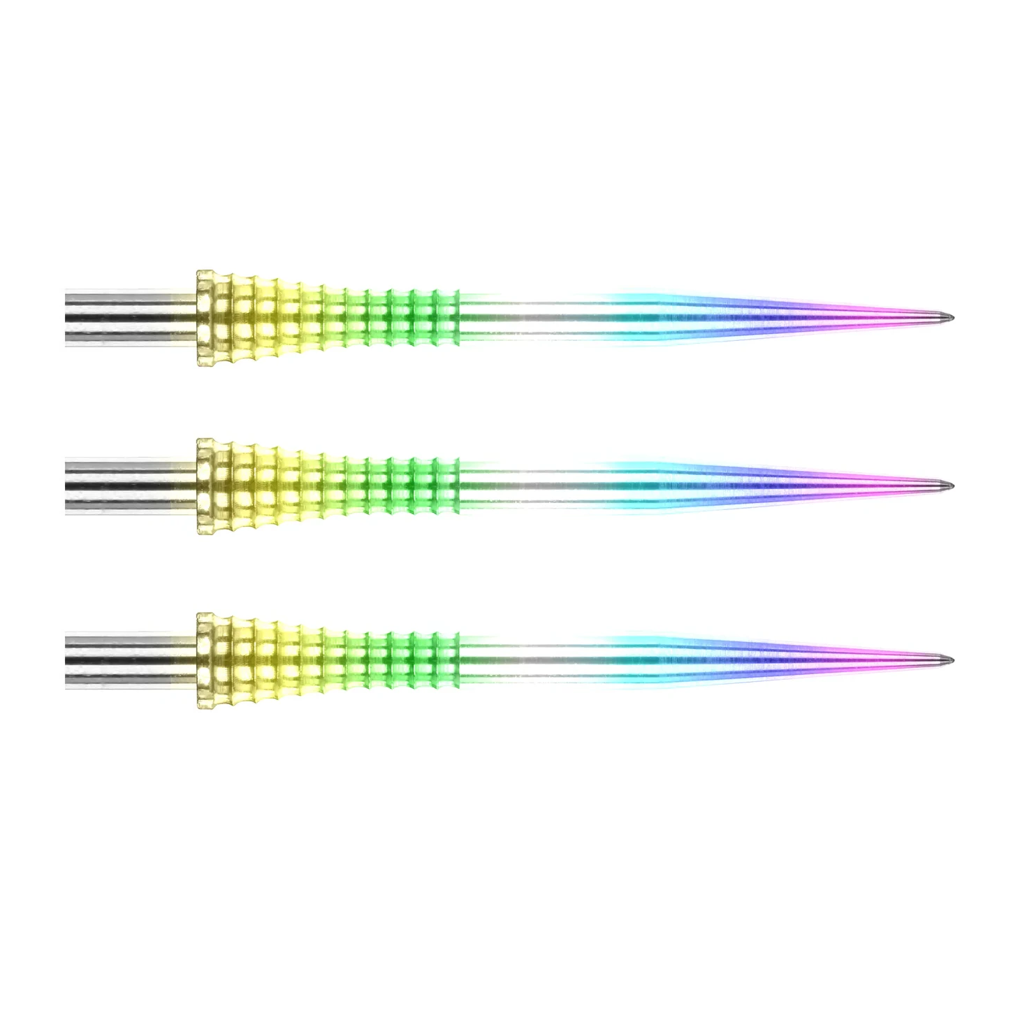 Red Dragon Raptor GT Rainbow Effect Gripped Specialist Dart Points - 35mm