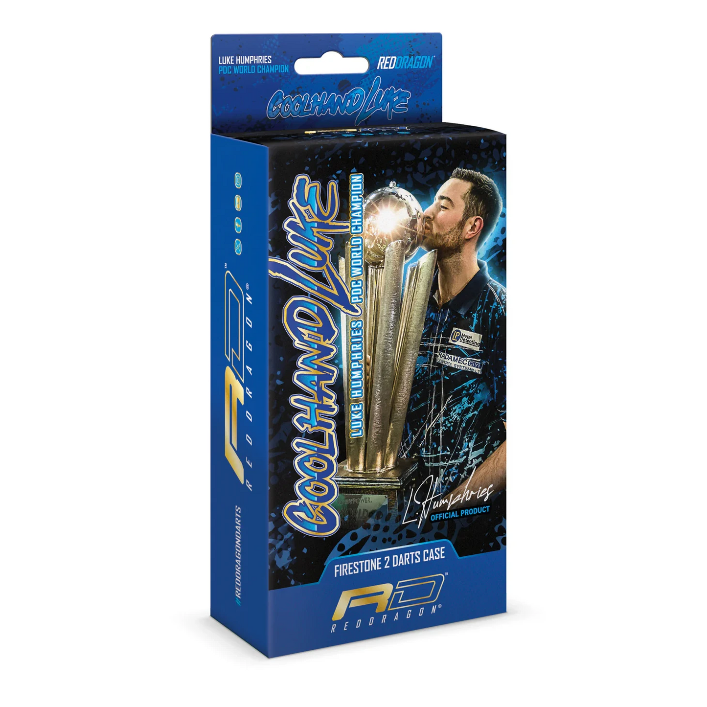 Red Dragon Luke Humphries World Champion Firestone 2 Darts Case
