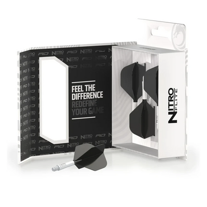 Nitro Flite - Integrated Flight & Shaft White & Black