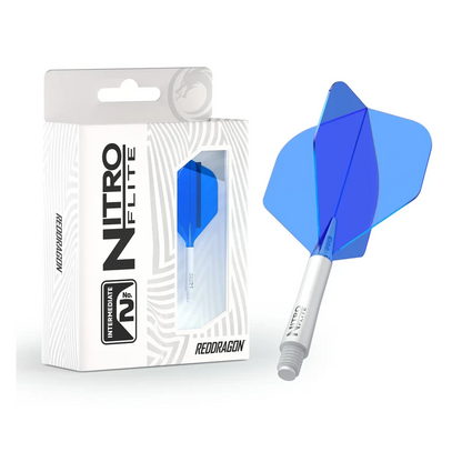Nitro Flite - Integrated Flight & Shaft White & Blue Inter #2