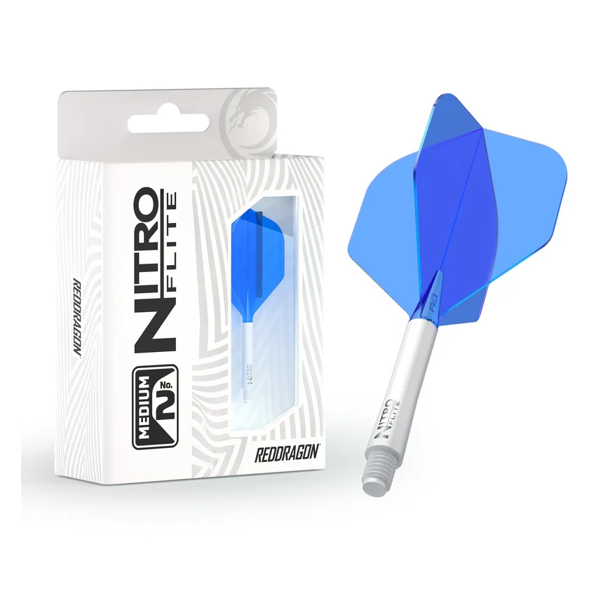 Red Dragon Nitro Flite - Integrated Flight & Shaft White Blue Inter #2