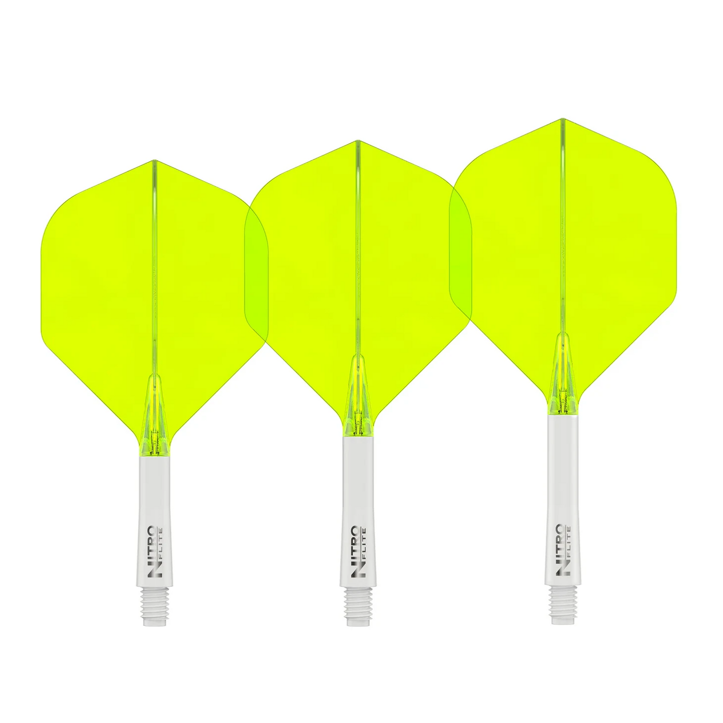 Red Dragon Nitro Flite - Integrated Flight & Shaft White & Yellow