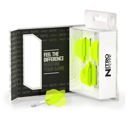 Red Dragon Nitro Flite - Integrated Flight & Shaft White & Yellow