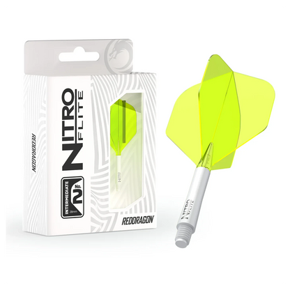 Red Dragon Nitro Flite - Integrated Flight & Shaft White & Yellow Inter #2