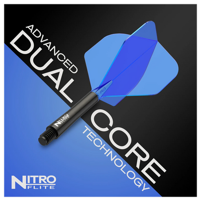 Red Dragon Nitro Flite - Integrated Flight & Shaft Black & Blue 