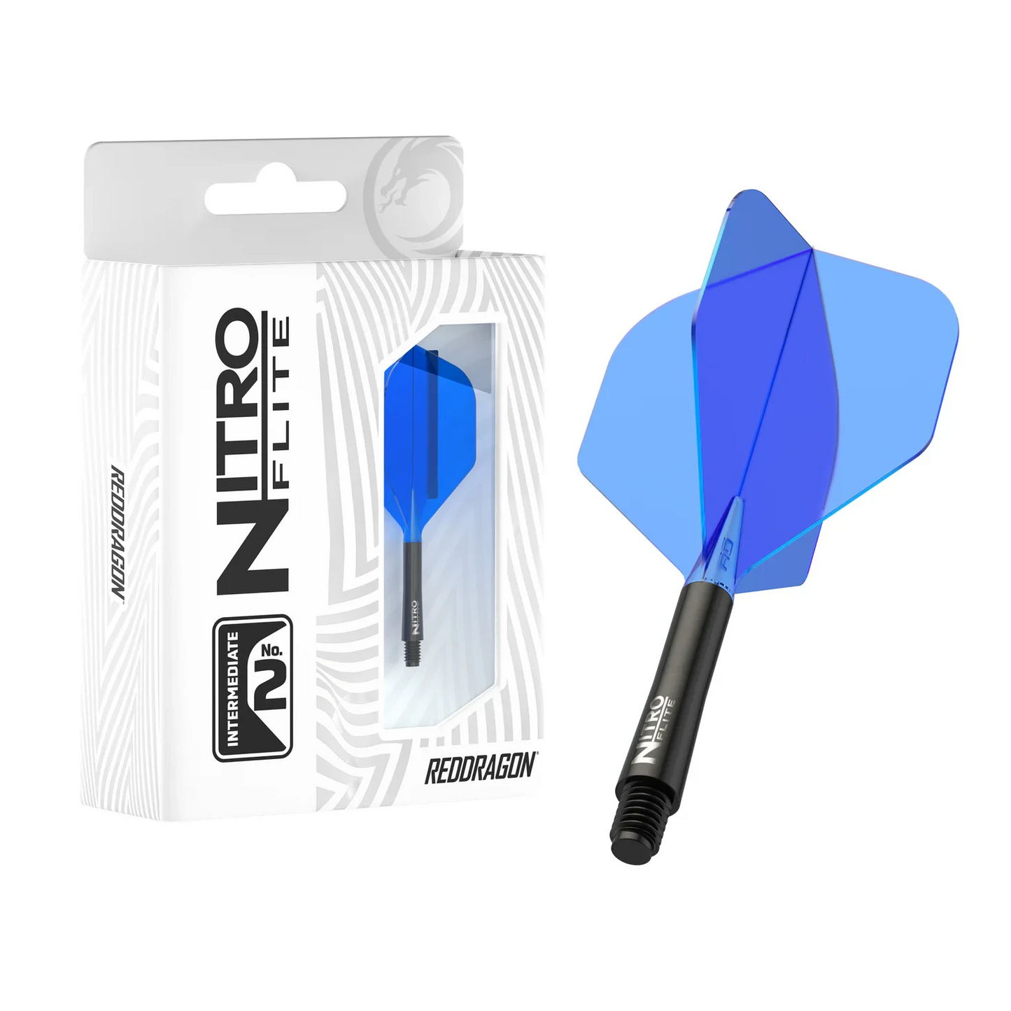 Red Dragon Nitro Flite - Integrated Flight & Shaft Black & Blue Inter #2