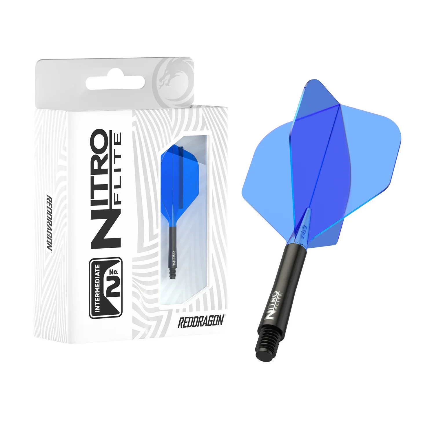 Red Dragon Nitro Flite - Integrated Flight & Shaft Black & Blue Inter #2