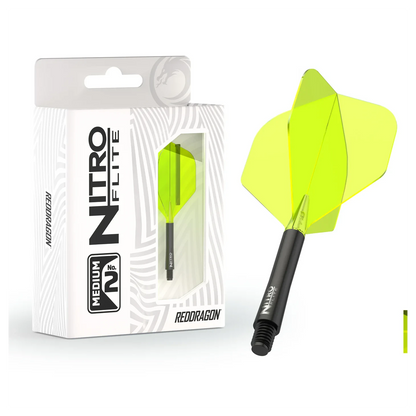 Red Dragon Nitro Flite - Integrated Flight & Shaft Black & Yellow Med #2