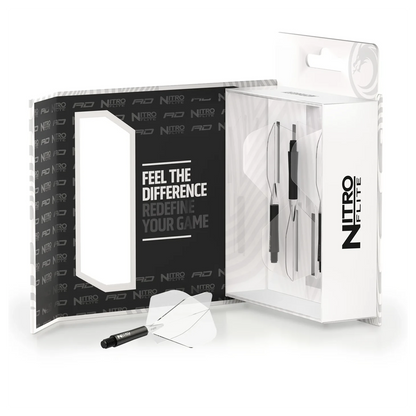 Red Dragon Nitro Flite - Integrated Flight & Shaft Black & Clear