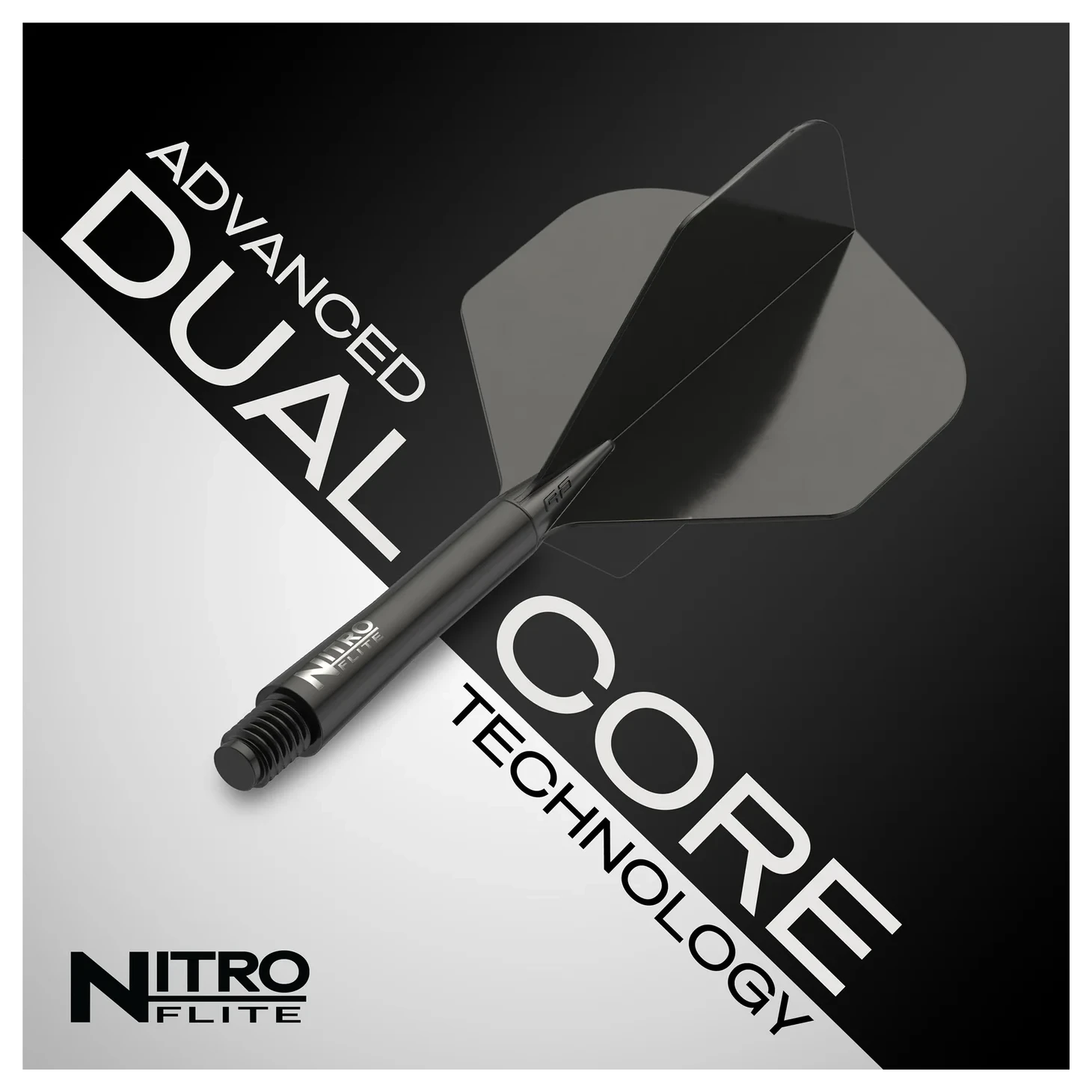 Red Dragon Nitro Flite - Integrated Flight & Shaft Black & Black