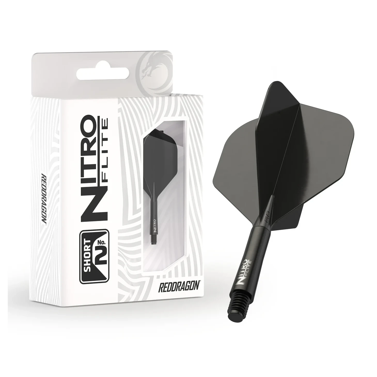 Red Dragon Nitro Flite - Integrated Flight & Shaft Black & Black Short #2