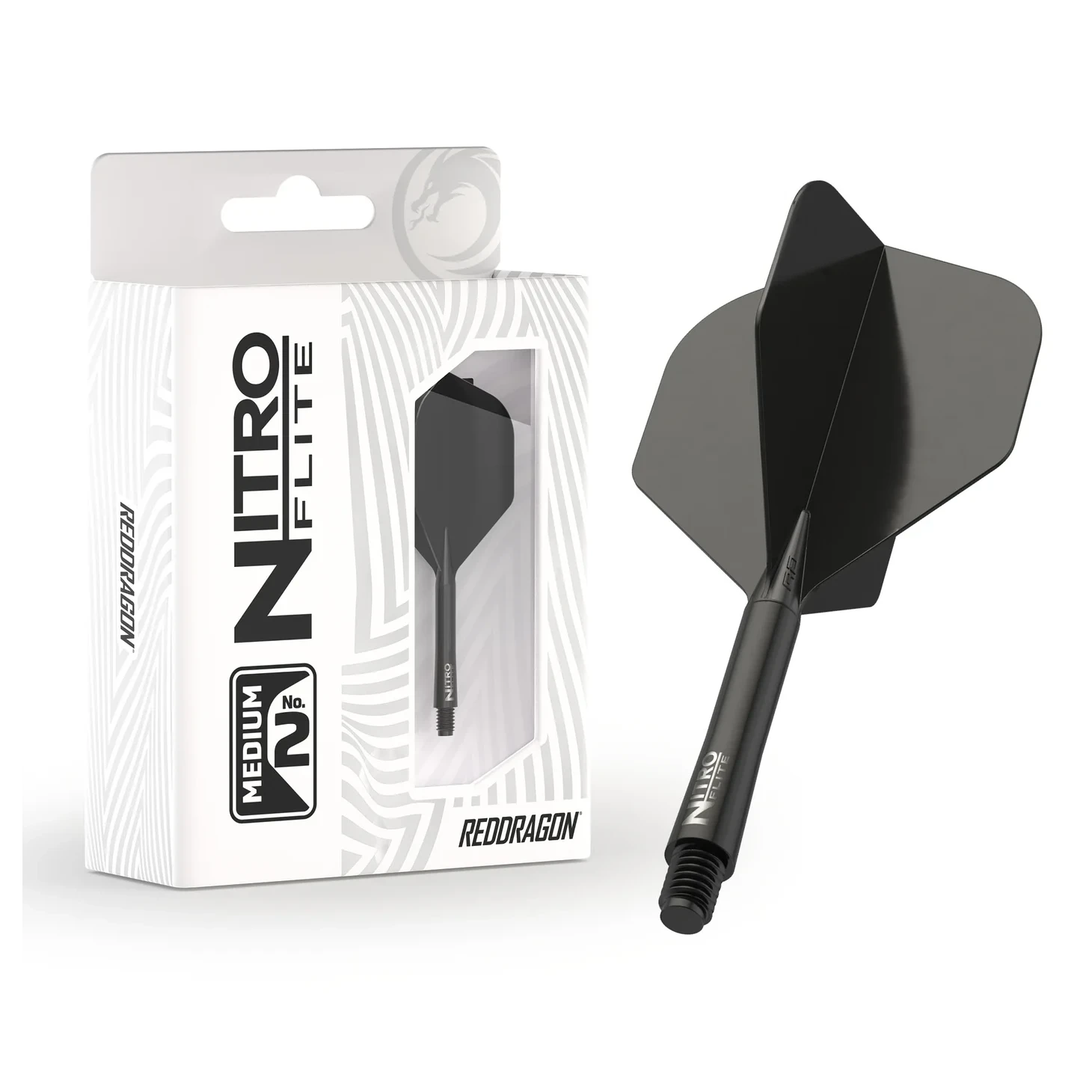 Red Dragon Nitro Flite - Integrated Flight & Shaft Black & Black Med #2