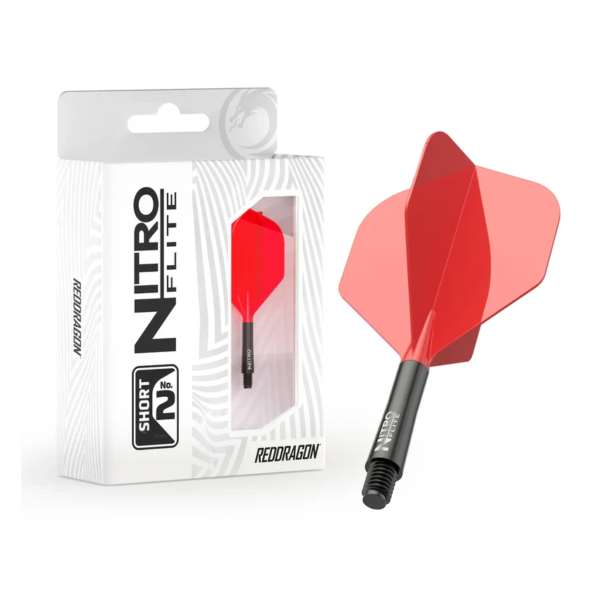 Red Dragon Nitro Flite - Integrated Flight & Shaft Black & Red Short Inter #2