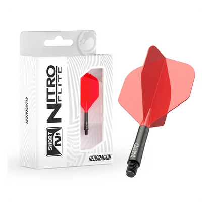 Red Dragon Nitro Flite - Integrated Flight & Shaft Black & Red Short Inter #2