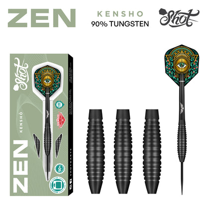 Shot Zen Kensho 28gm 90% Tungsten Steel Tip Darts 
