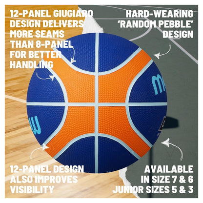 Molten BGR Rubber Basketball - Blue / Orange