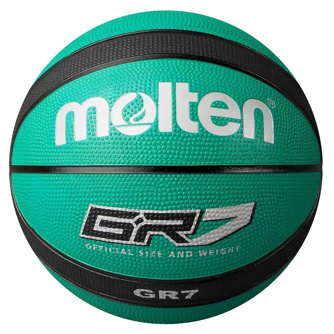 Molten BGR Rubber Basketball - Size 5 - Green / Black