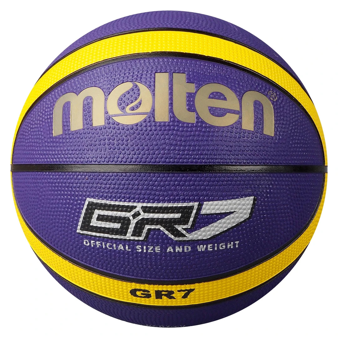 Molten BGR Rubber Basketball - Size 6 - Purple / Yellow