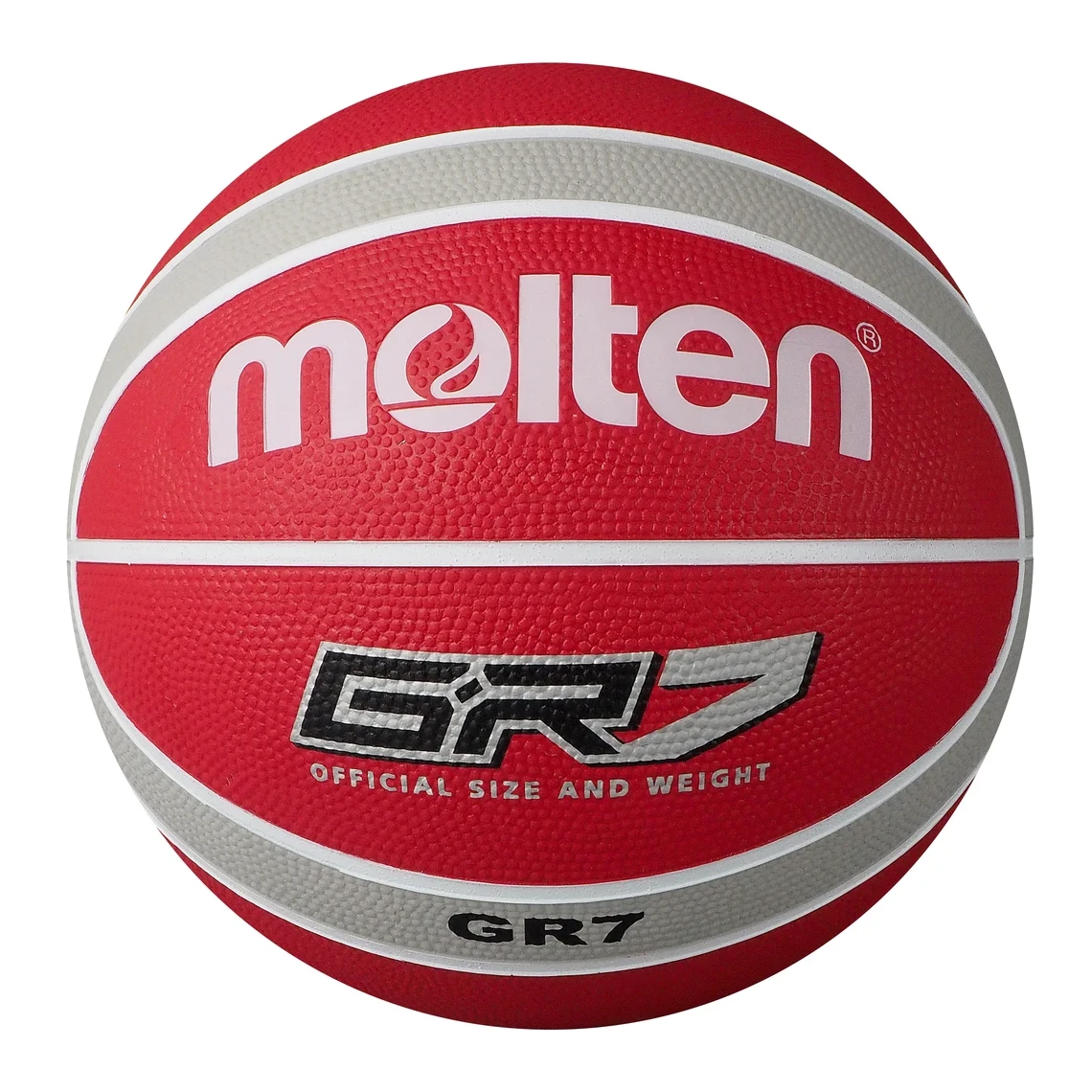 Molten BGR Rubber Basketball White/Red/Silver